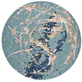 Safavieh Soho 6'-0" x 6'-0" Rug in Blue / Light Pink