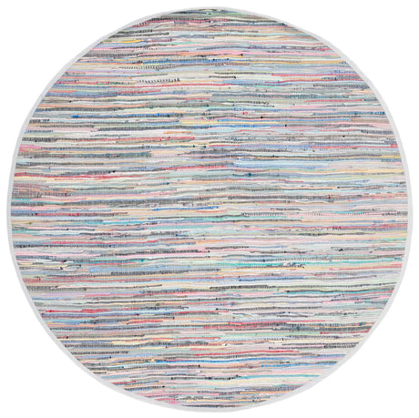 Safavieh Rag Rug 6'-0" x 6'-0" Rug in Grey / Multi