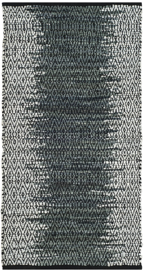Safavieh Vintage Leather 2'-0" x 3'-0" Rug in Light Grey / Charcoal