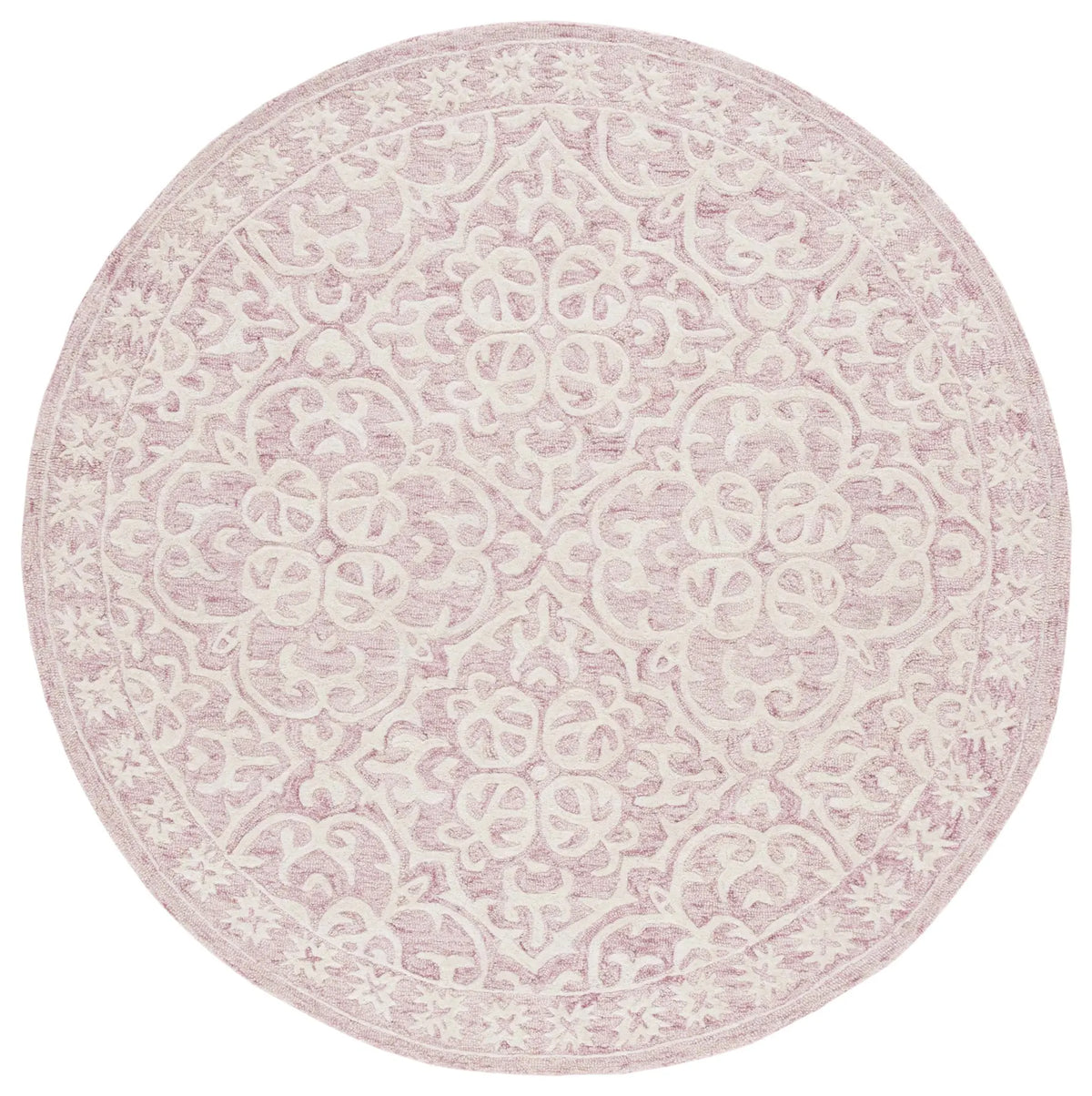 Safavieh Metro 6'-0" x 6'-0" Rug in Pink / Ivory