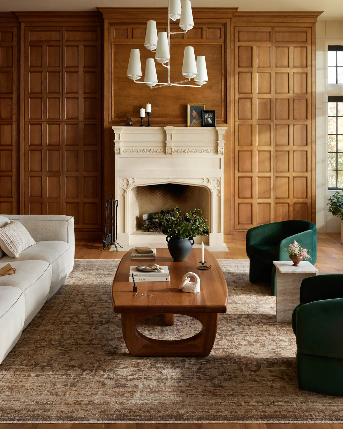 Loloi Heritage Her-02 Bark/Multi Rug - room scene 1