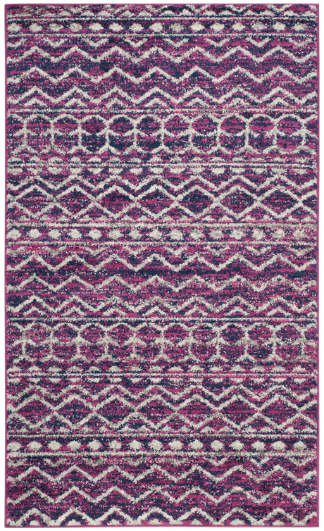 Safavieh Madison 3'-0" x 5'-0" Rug in Fuchsia / Navy