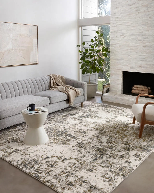 Loloi Spirit Spi-01 Pewter/Olive Rugs - room scene 1