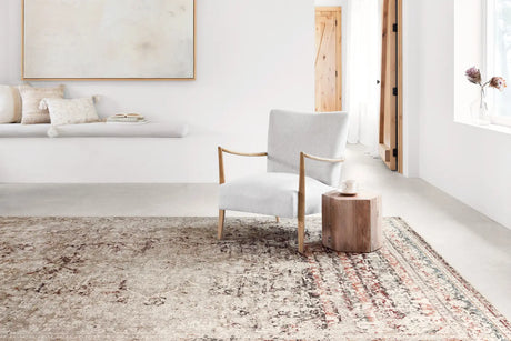 Loloi Theia The-05 Taupe/Brick Rug - room scene 1 horizontal