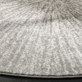 Safavieh Evoke 5'-3" x 5'-3" Rug in Dark Grey / Ivory