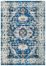 Safavieh Madison 4'-0" x 6'-0" Rug in Dark Blue / Light Blue