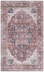 Safavieh Arizona 4'-0" x 6'-0" Rug in Dark Red / Beige