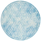 Safavieh Dip Dye 7'-0" x 7'-0" Rug in Turquoise / Ivory