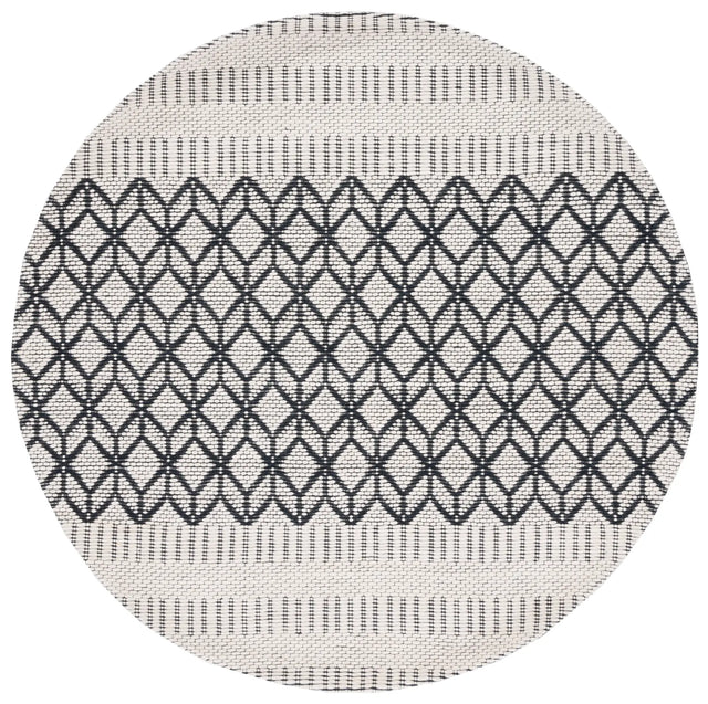 Safavieh Vermont 6'-0" x 6'-0" Rug in Ivory / Black