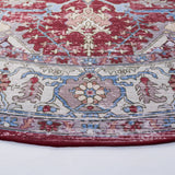 Safavieh Tucson 6'-0" x 6'-0" Rug in Burgundy / Beige
