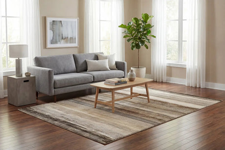 Dynamic Rugs Eclipse 63351 Power Loomed Modern Beige/Brown/Grey Rug - Room