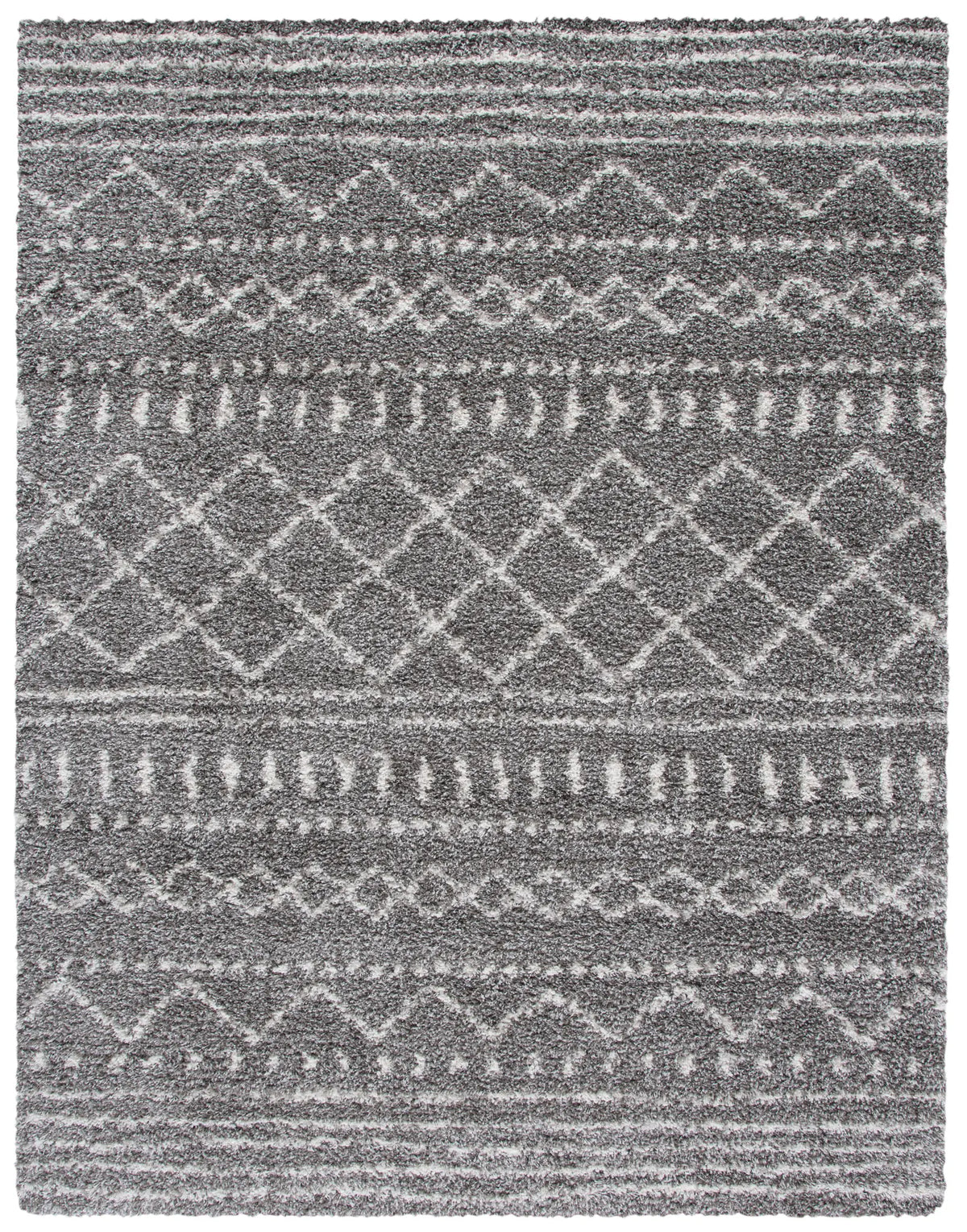 Safavieh Arizona Shag 10'-0" x 14'-0" Rug in Brown / Ivory