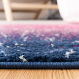 Safavieh Madison 4'-0" x 6'-0" Rug in Fuchsia / Navy