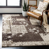 Safavieh Retro 5'-3" x 8'-0" Rug in Creme / Brown