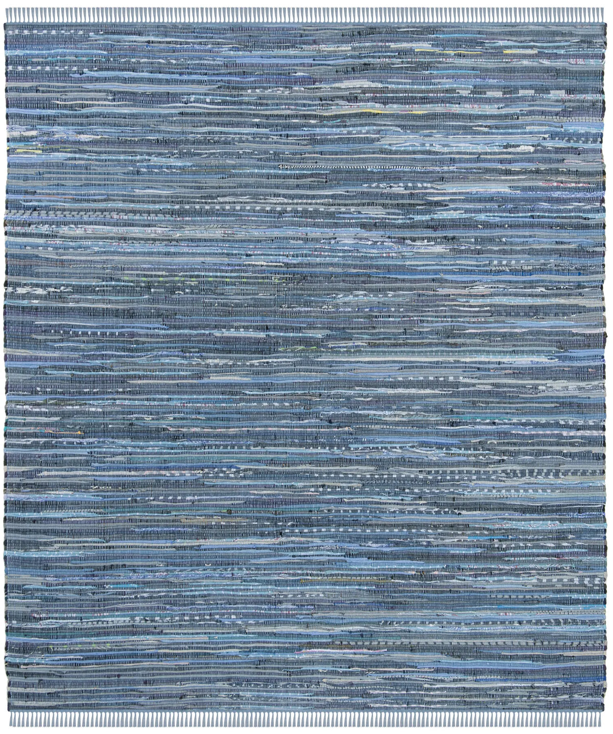 Safavieh Rag Rug 6'-0" x 6'-0" Rug in Blue / Multi