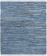 Safavieh Rag Rug 6'-0" x 6'-0" Rug in Blue / Multi