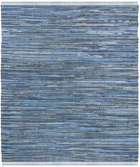 Safavieh Rag Rug 6'-0" x 6'-0" Rug in Blue / Multi