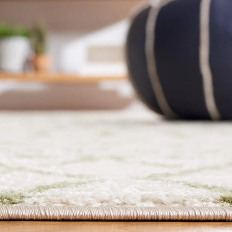 Safavieh Tulum 4'-0" x 6'-0" Rug in Ivory / Sage