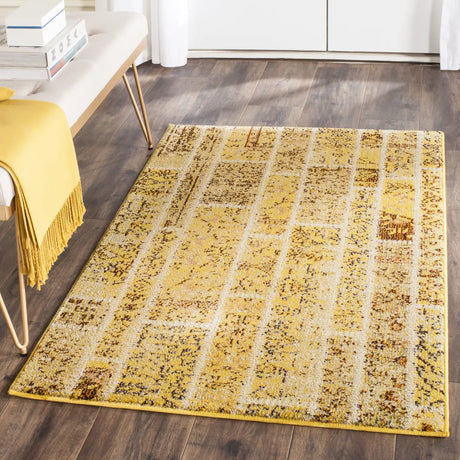 Safavieh Monaco 3'-0" x 5'-0" Rug in Yellow / Multi