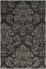 Safavieh Florida Shag 5'-3" x 7'-6" Rug in Dark Brown / Smoke