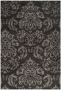 Safavieh Florida Shag 5'-3" x 7'-6" Rug in Dark Brown / Smoke