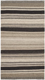 Safavieh Dhurries 3'-0" x 5'-0" Rug in Natural / Black