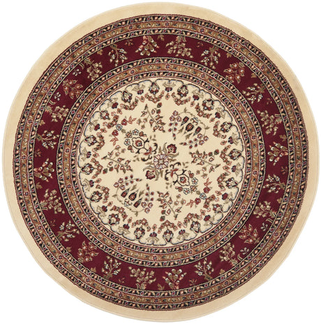 Safavieh Lyndhurst 5'-3" x 5'-3" Rug in Ivory / Red