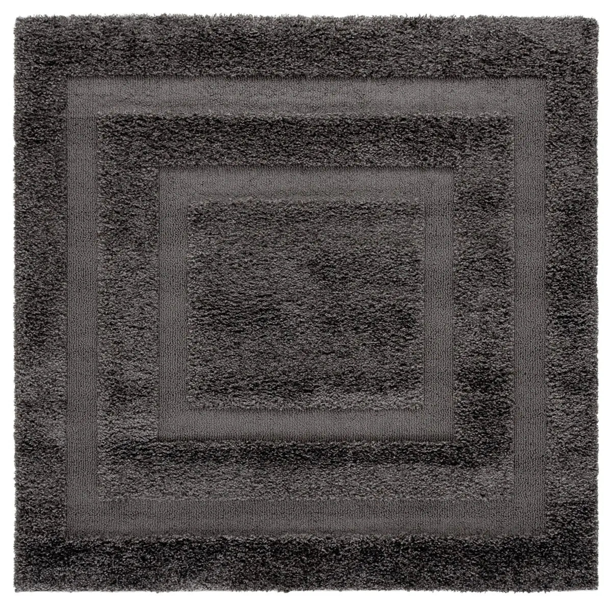 Safavieh Florida Shag 5'-0" x 5'-0" Rug in Grey / Grey