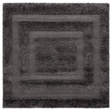Safavieh Florida Shag 5'-0" x 5'-0" Rug in Grey / Grey