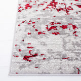 Safavieh Skyler 4'-0" x 6'-0" Rug in Grey / Red
