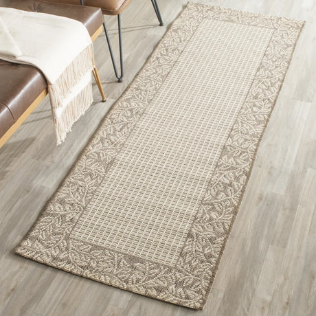 Safavieh Courtyard 2'-3" x 6'-7" Rug in Natural / Brown