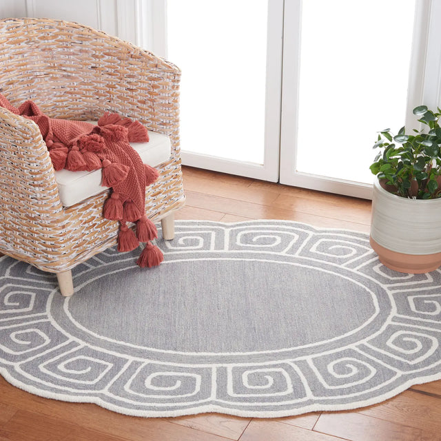 Safavieh Novelty 3'-0" x 5'-0" Rug in Grey / Ivory