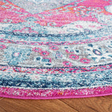 Safavieh Evoke 6'-7" x 6'-7" Rug in Fuchsia / Navy