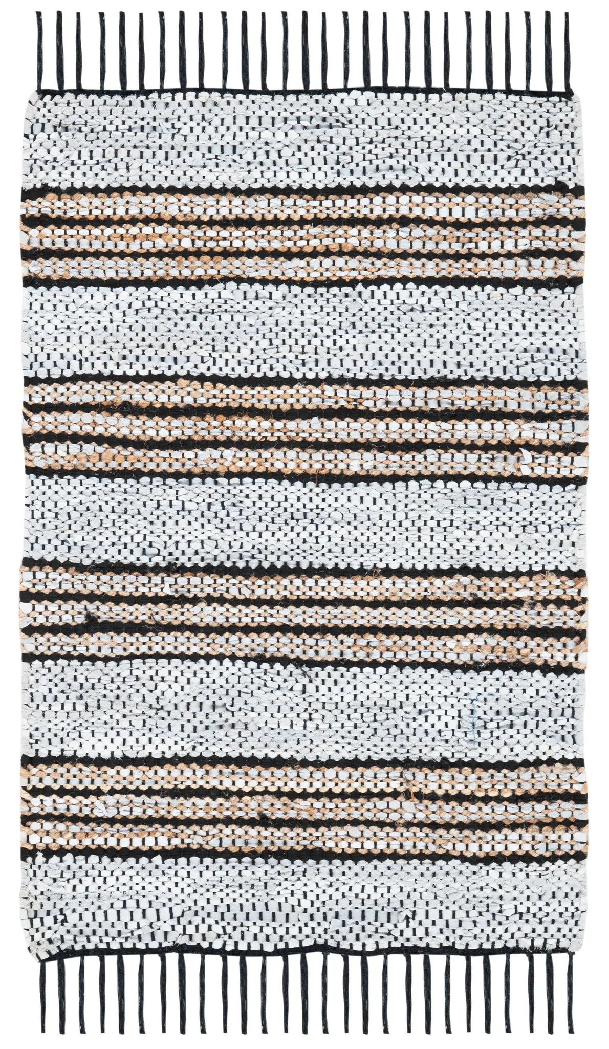 Safavieh Vintage Leather 2'-0" x 3'-0" Rug in Silver / Natural