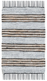 Safavieh Vintage Leather 2'-0" x 3'-0" Rug in Silver / Natural