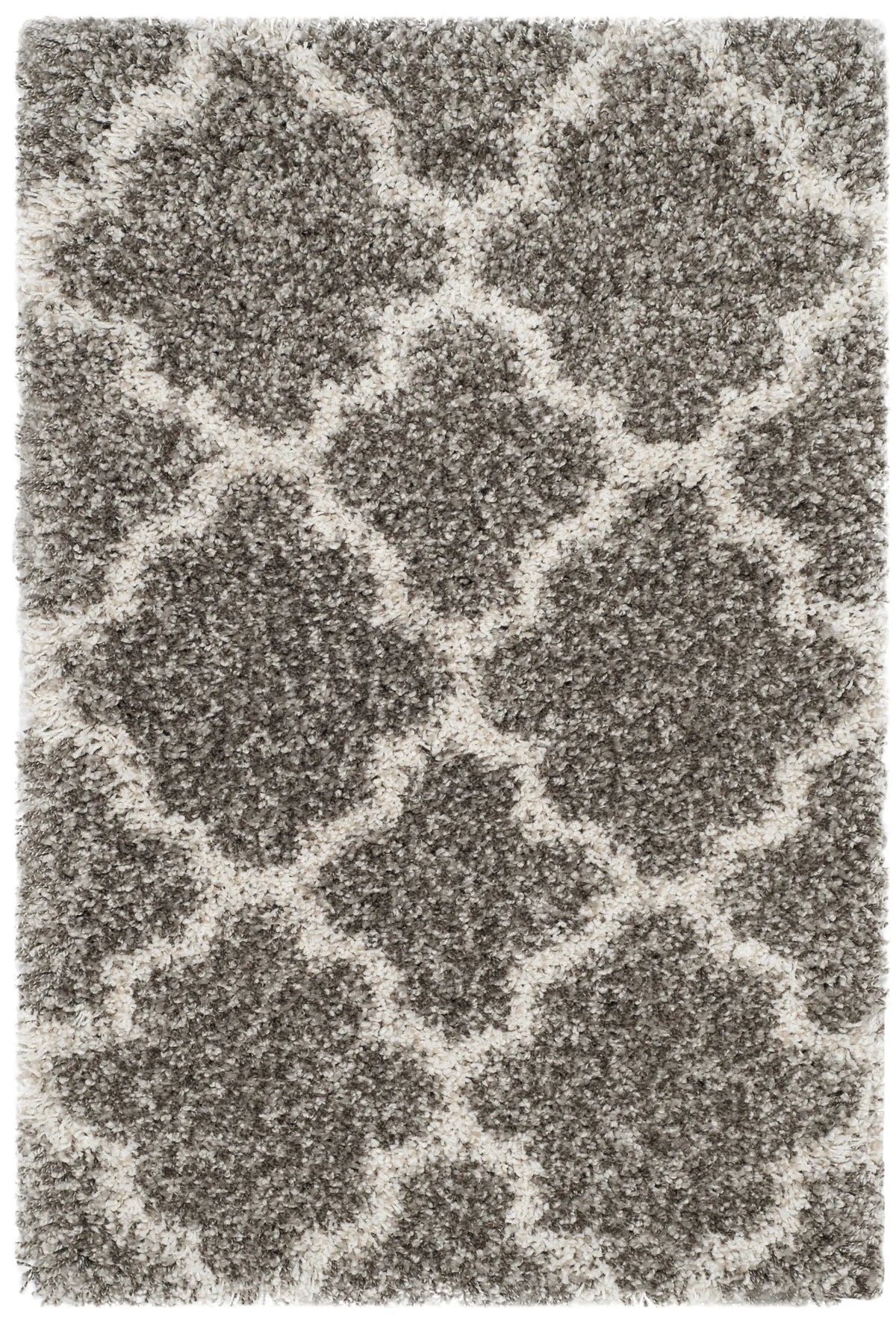 Safavieh Hudson Shag 2'-0" x 3'-0" Rug in Grey / Ivory