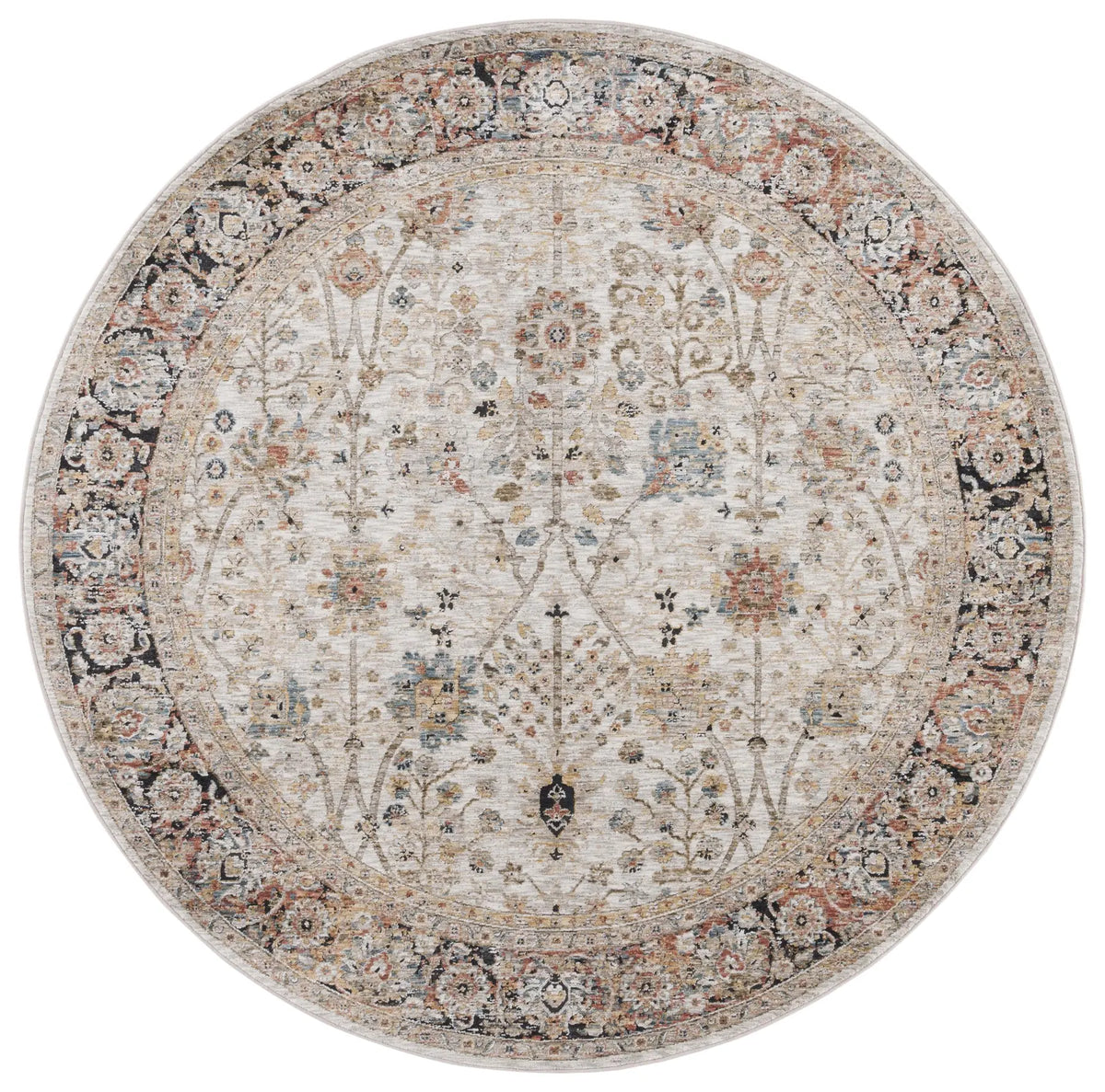Safavieh Silverado 6'-4" x 6'-4" Rug in Ivory / Rust