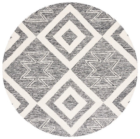 Safavieh Metro 6'-0" x 6'-0" Rug in Ivory / Black