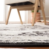 Safavieh Brentwood 4'-0" x 6'-0" Rug in Black / Ivory