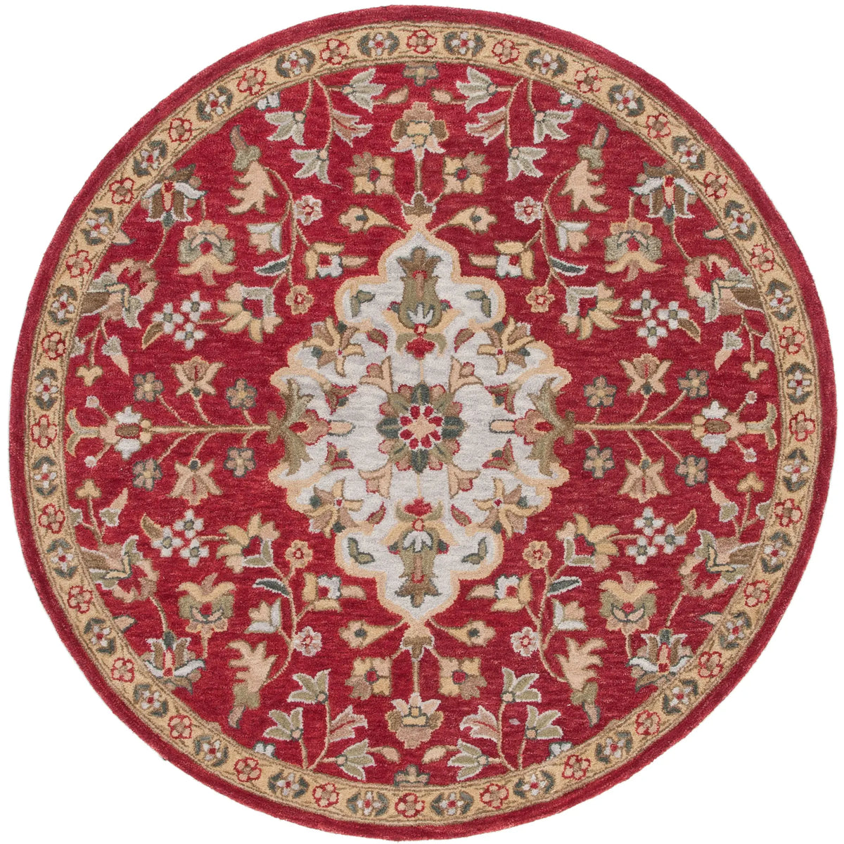Safavieh Blossom 6'-0" x 6'-0" Rug in Red / Ivory