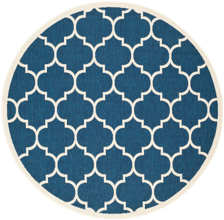 Safavieh Courtyard 6'-7" x 6'-7" Rug in Navy / Beige