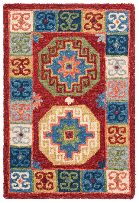 Safavieh Aspen 2'-0" x 3'-0" Rug in Red / Blue