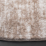 Safavieh Penelope Shag 6'-7" x 6'-7" Rug in Taupe / Ivory