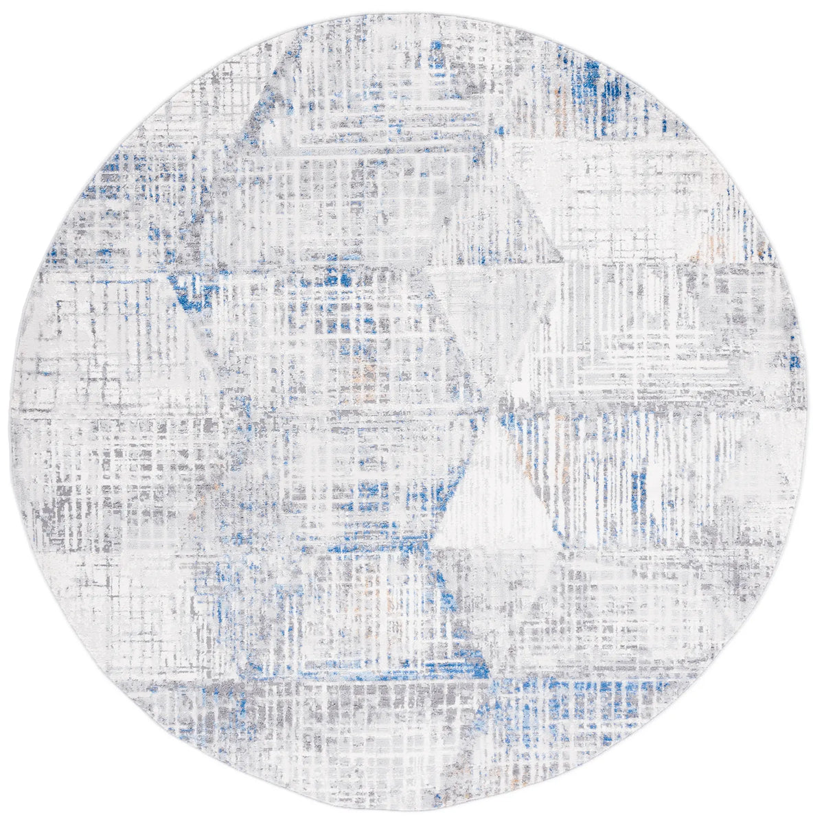 Safavieh Shivan 100 6'-7" x 6'-7" Rug in Ivory / Blue