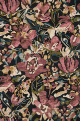 Loloi Belladonna Blm-01 Black/Berry Rug - main flat
