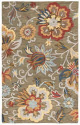 Safavieh Blossom 4'-0" x 6'-0" Rug in Green / Red