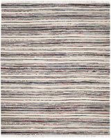 Safavieh Rag Rug 10'-0" x 14'-0" Rug in Ivory / Charcoal