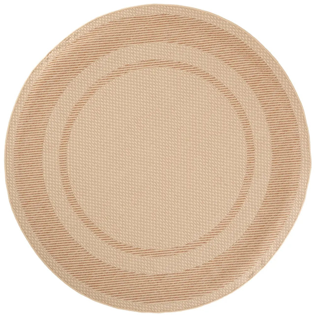 Safavieh Courtyard 6'-7" x 6'-7" Rug in Beige / Dark Beig