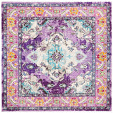 Safavieh Monaco 6'-7" x 6'-7" Rug in Violet / Light Blue