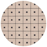 Safavieh Martha Stewart 300 6'-0" x 6'-0" Rug in Beige / Black